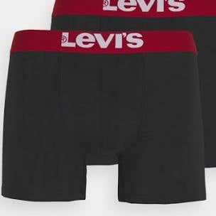 Image for LEVIS 2PK SOLID BLACK BOXERS | Levis Underwear | Morans Menswear