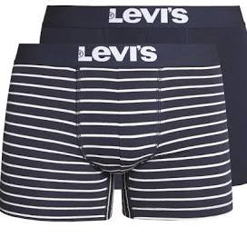 Image for LEVIS 2 PK STRIPE BOXERS NAVY | Levis Underwear | Morans Menswear