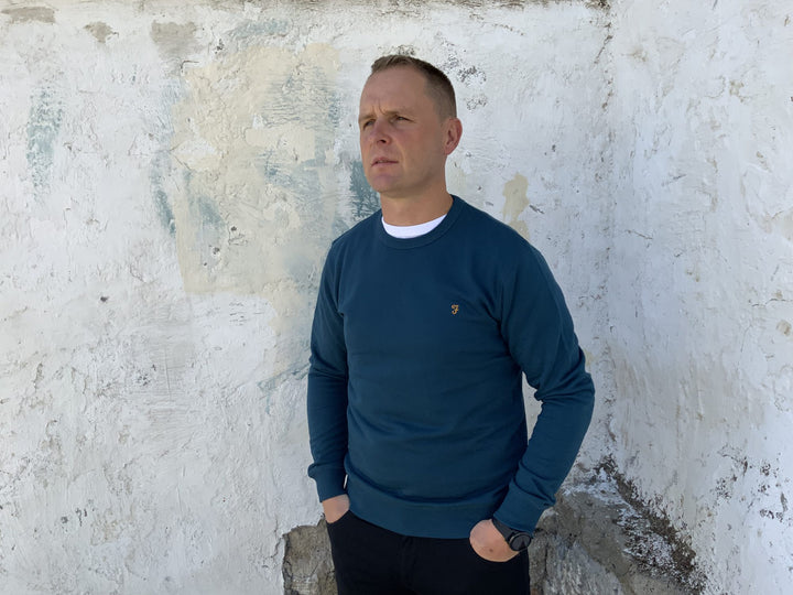Image for FARAH TIM NAVY SWEAT | Farah | Morans Menswear