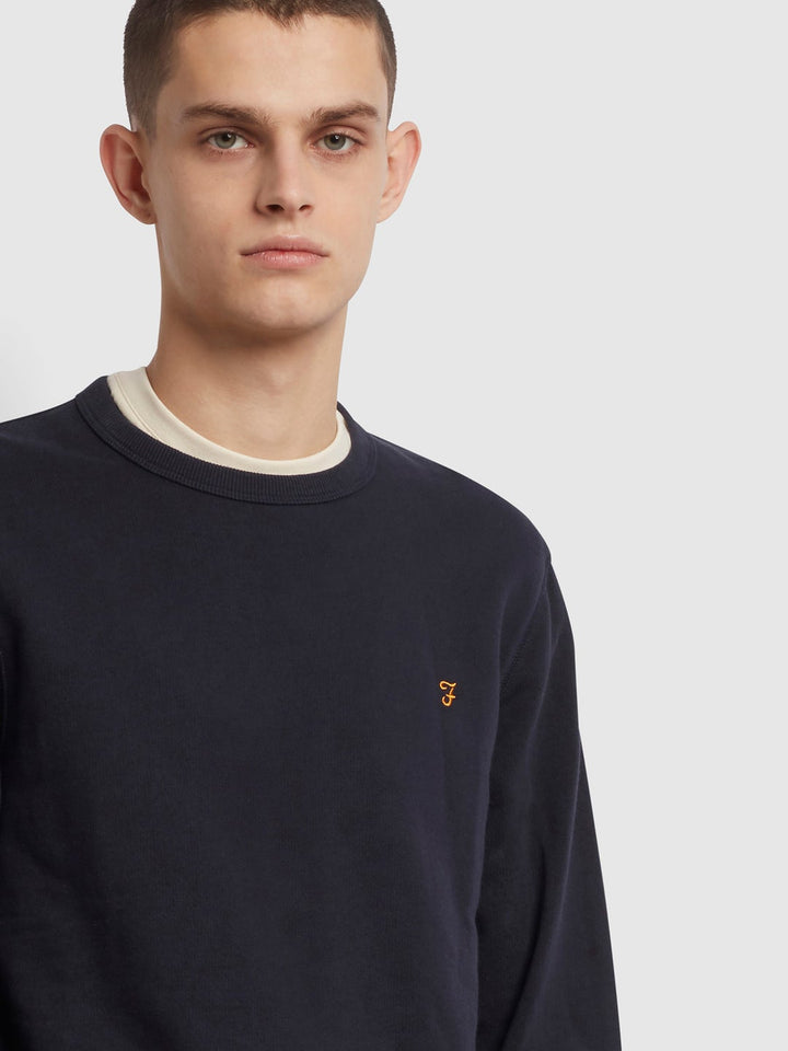 Image for FARAH TIM NAVY SWEAT | Farah | Morans Menswear