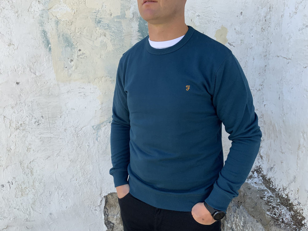 Image for FARAH TIM NAVY SWEAT | Farah | Morans Menswear