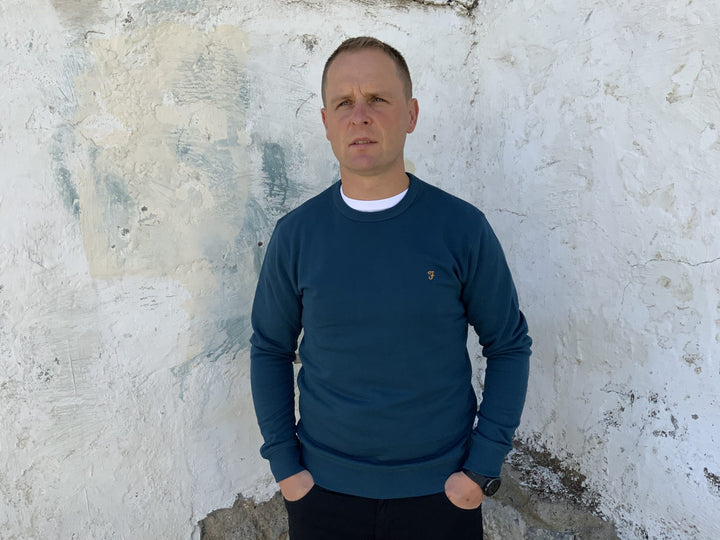 Image for FARAH TIM NAVY SWEAT | Farah | Morans Menswear