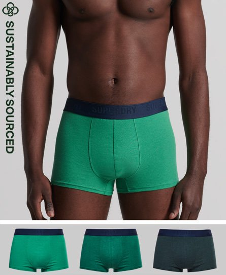 Image for SUPERDRYGREEN 3 PACK BOXERS |  | Morans Menswear