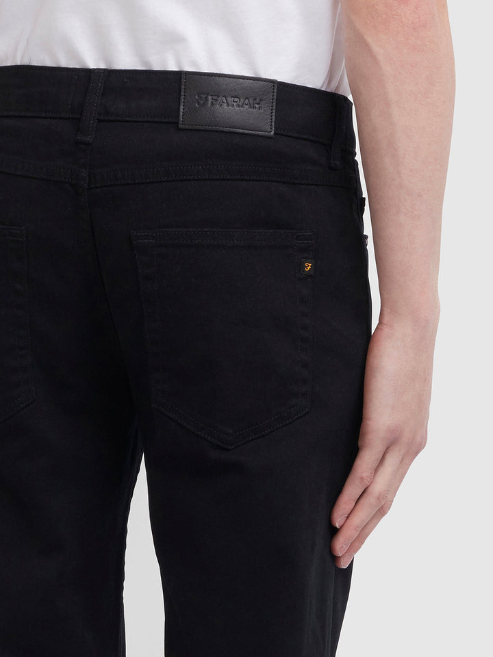 Image for FARAH DRAKE SLIM FIT BLACK DES |  | Morans Menswear