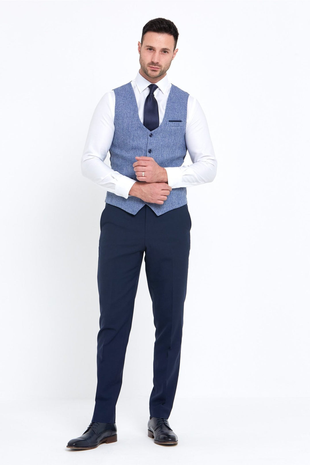 Image for BENETTI SIMON BLUE WAISTCOAT | Benetti | Morans Menswear