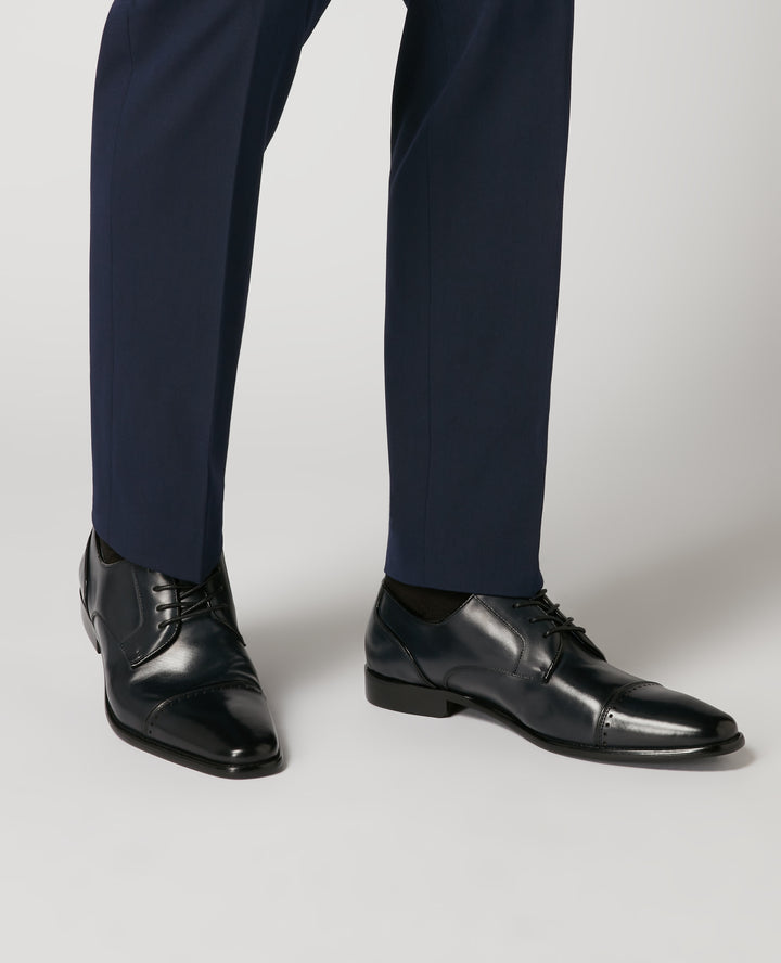 Image for REMUS NAVY LEATHER SHOE | Remus Uomo | Morans Menswear