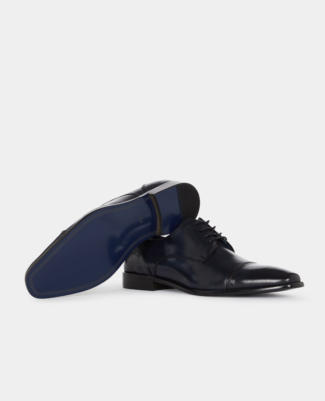 Image for REMUS NAVY LEATHER SHOE | Remus Uomo | Morans Menswear