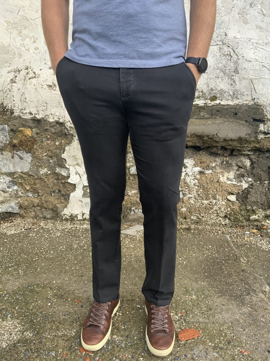 Image for BRUHL GREY VENICE CHINOS | Bruhl Chinos | Morans Menswear