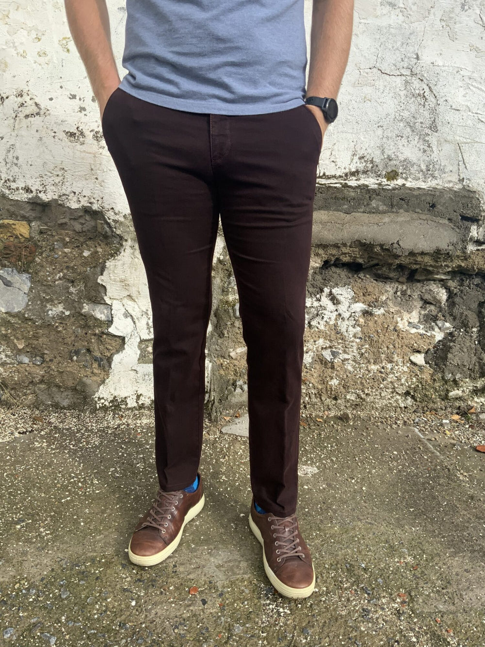 Image for BRUHL RED VENICE CHINOS | Bruhl Chinos | Morans Menswear