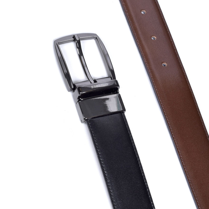 Image for MIGUEL BELLIDO BLK LEATHER BEL | Miguel Bellido | Morans Menswear