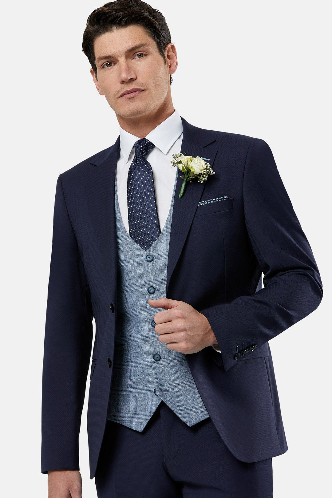 Image for BENETTI PHILLIP BLUE WAISTCOAT | Benetti | Morans Menswear