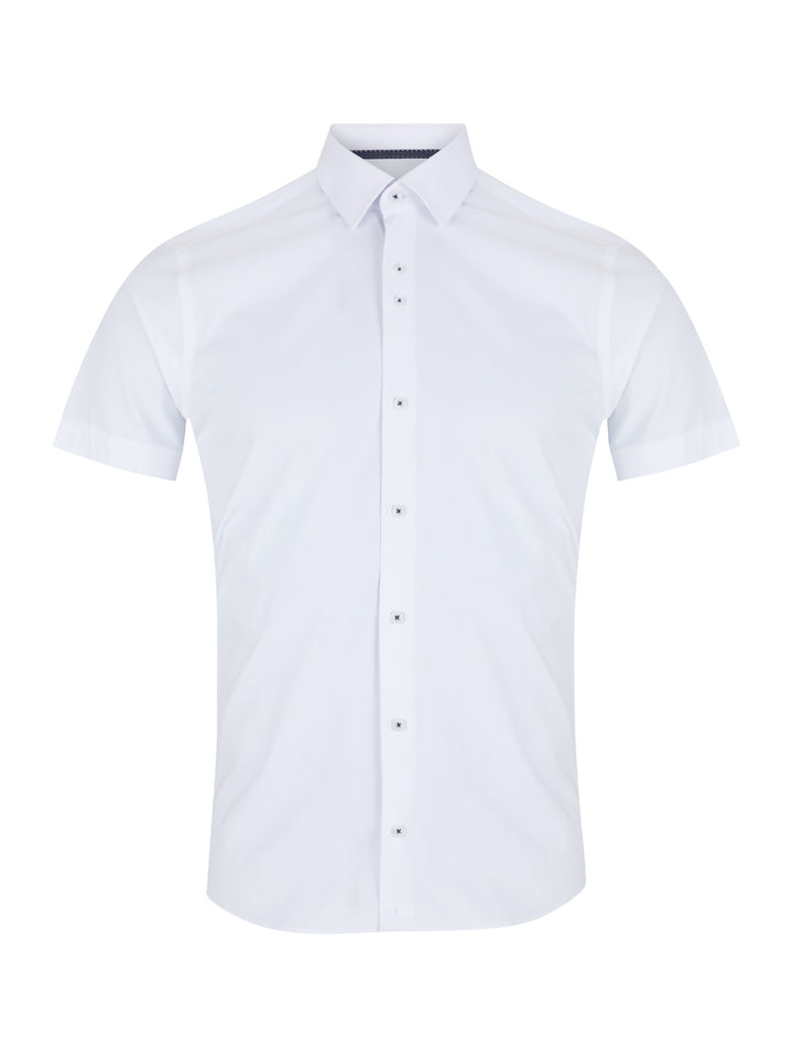 Image for REMUS SHORT SLEEVE SHIRT WHITE | Remus Uomo | Morans Menswear