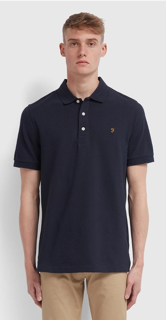 Image for FARAH BLANES SS NAVY POLO | Farah | Morans Menswear