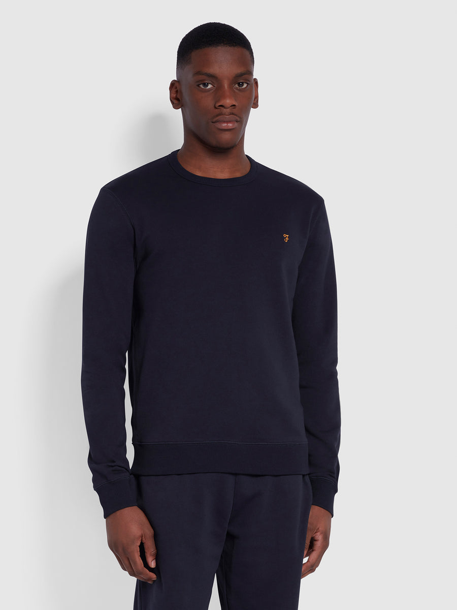 Image for FARAH TIM NAVY CREW NECK | Farah | Morans Menswear