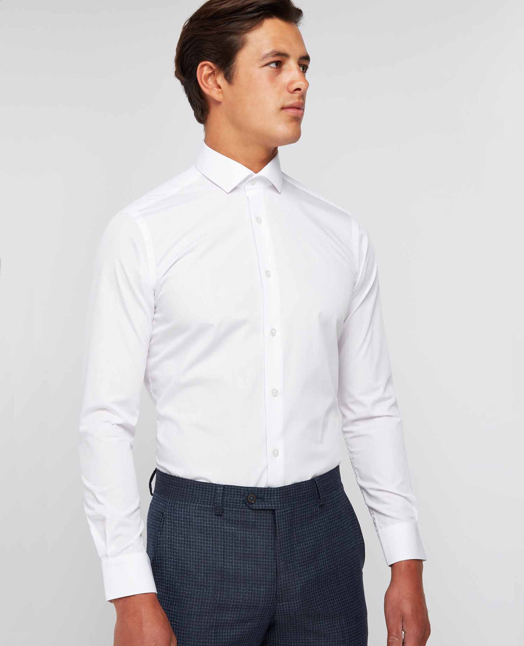 Image for REMUS PLAIN WHITE KIRK SHIRT | Remus Uomo | Morans Menswear