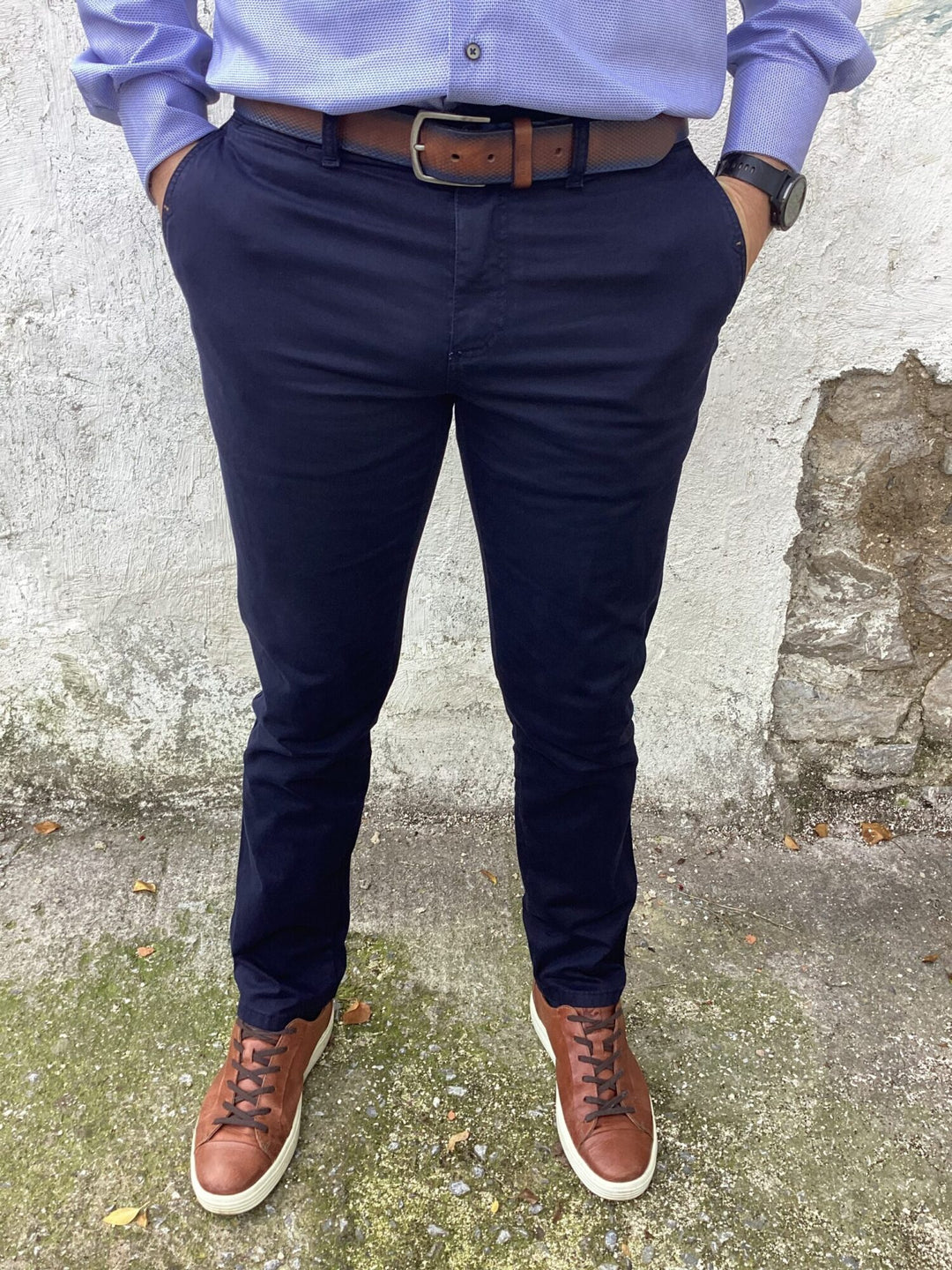 Image for NALA SLIM FIT STRETCH NAVY CHO | Nala | Morans Menswear