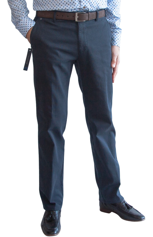 Image for BRUHL VENICE NAVY COTTON CHIOS | Bruhl Chinos | Morans Menswear