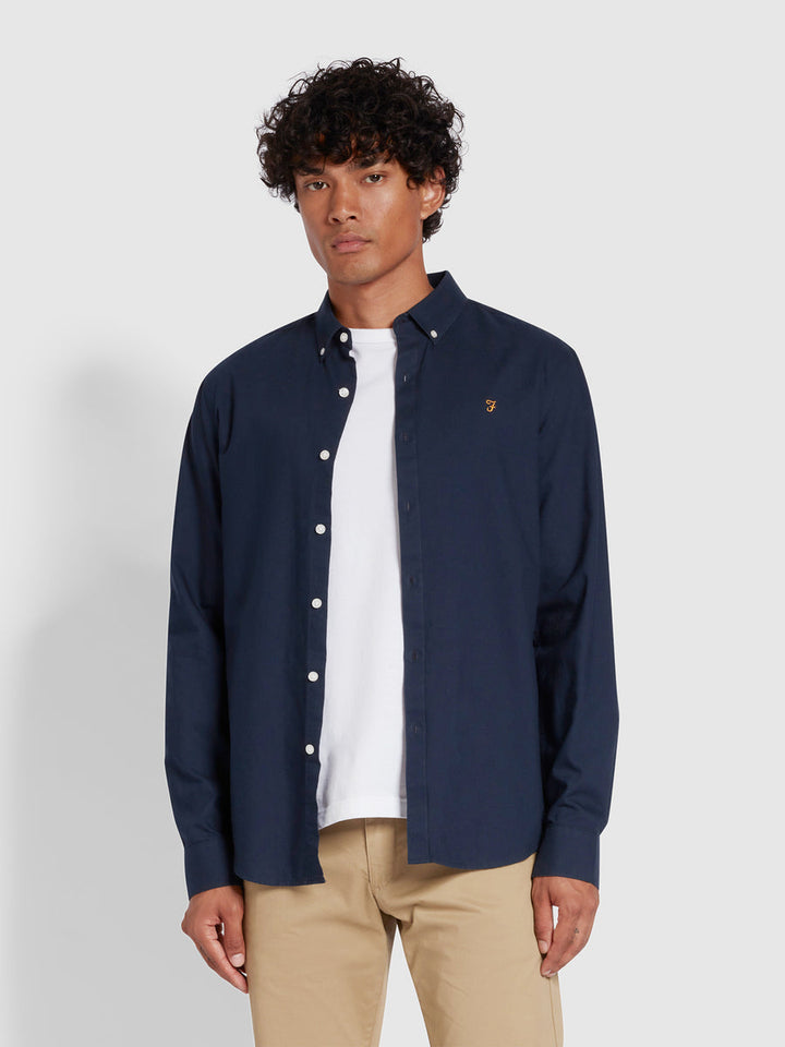 Image for FARAH BREWER LS NAVY  SHIRT | Farah | Morans Menswear