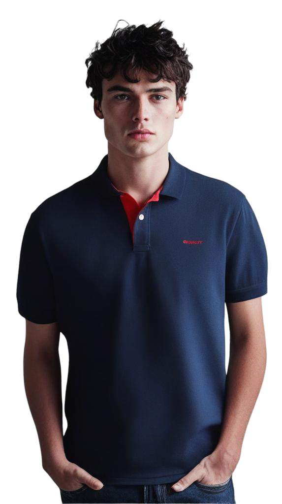 Image for GANT REG CONTRAST SS RUGGER POLO | GANT | Morans Menswear