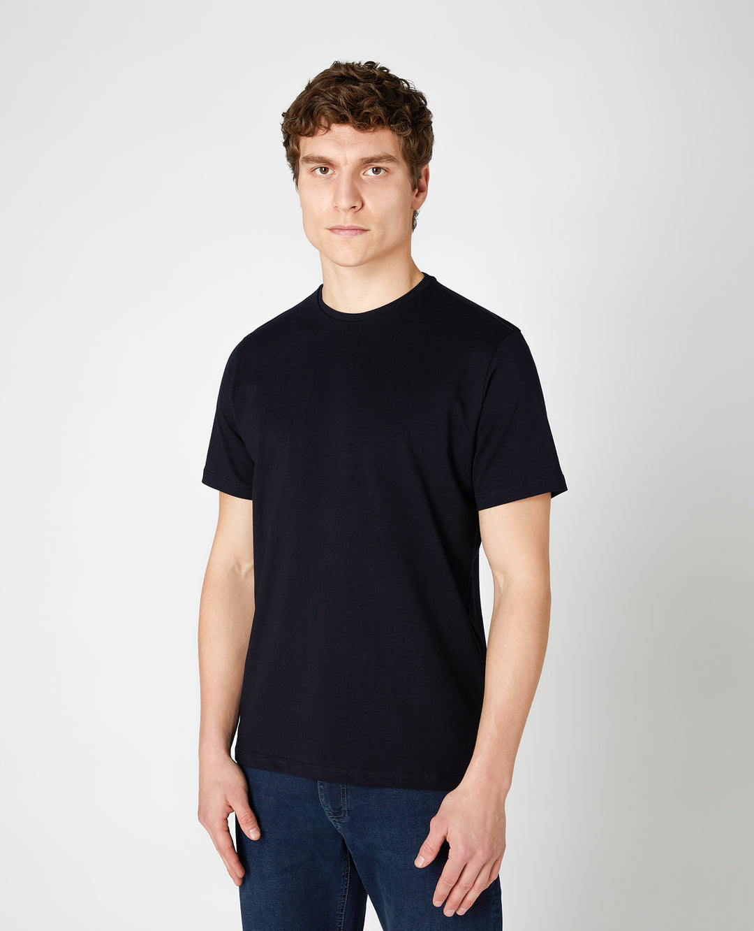 Image for REMUS CREW NAVY PLAIN TEE | Remus Uomo | Morans Menswear
