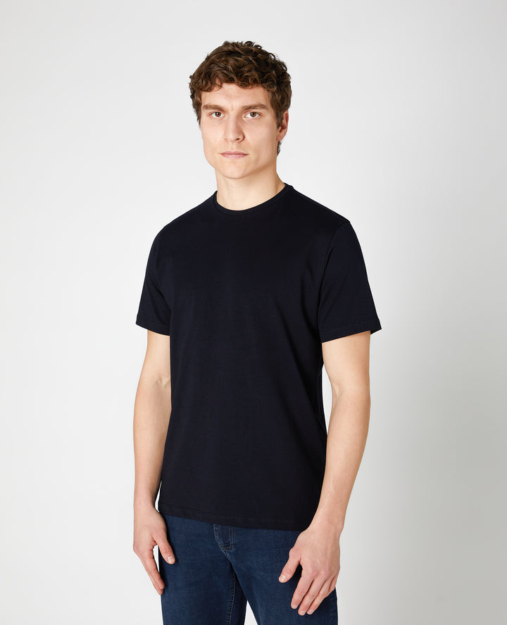 Image for REMUS CREW NAVY PLAIN TEE | Remus Uomo | Morans Menswear