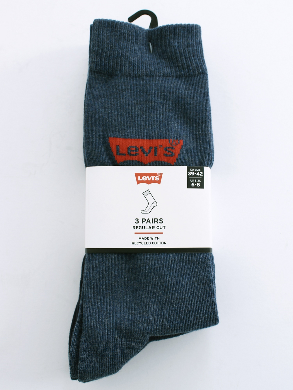 Image for LEVIS REG CUT BATWING SOCKS 3 PACK | Levis Underwear | Morans Menswear