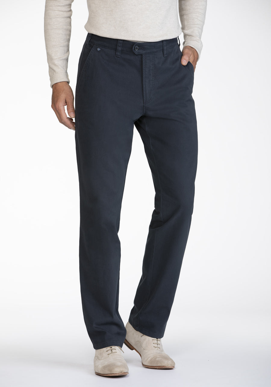 Image for BRUHL NAVY STRAIGHT LEG CHINO | Bruhl Chinos | Morans Menswear