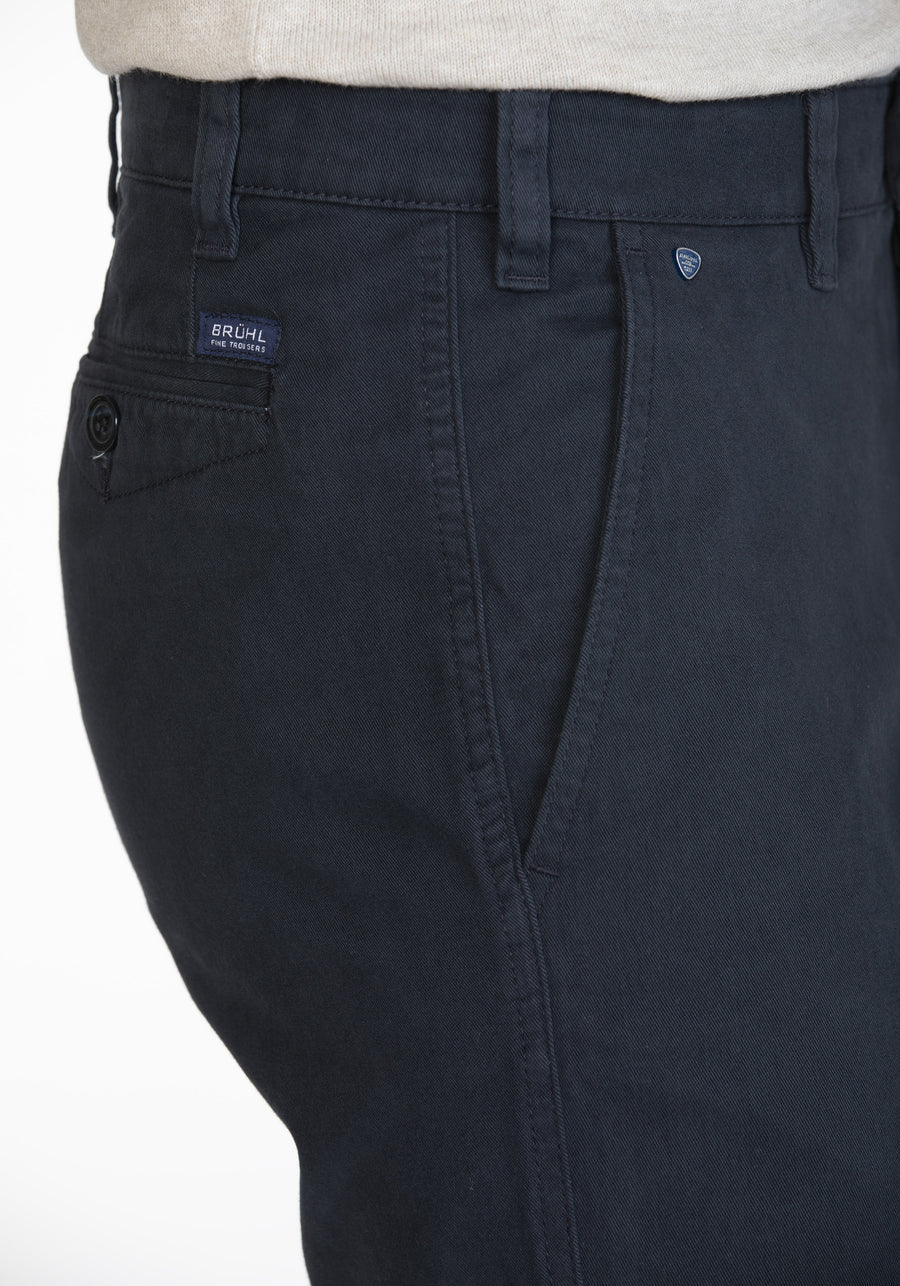 Image for BRUHL NAVY STRAIGHT LEG CHINO | Bruhl Chinos | Morans Menswear