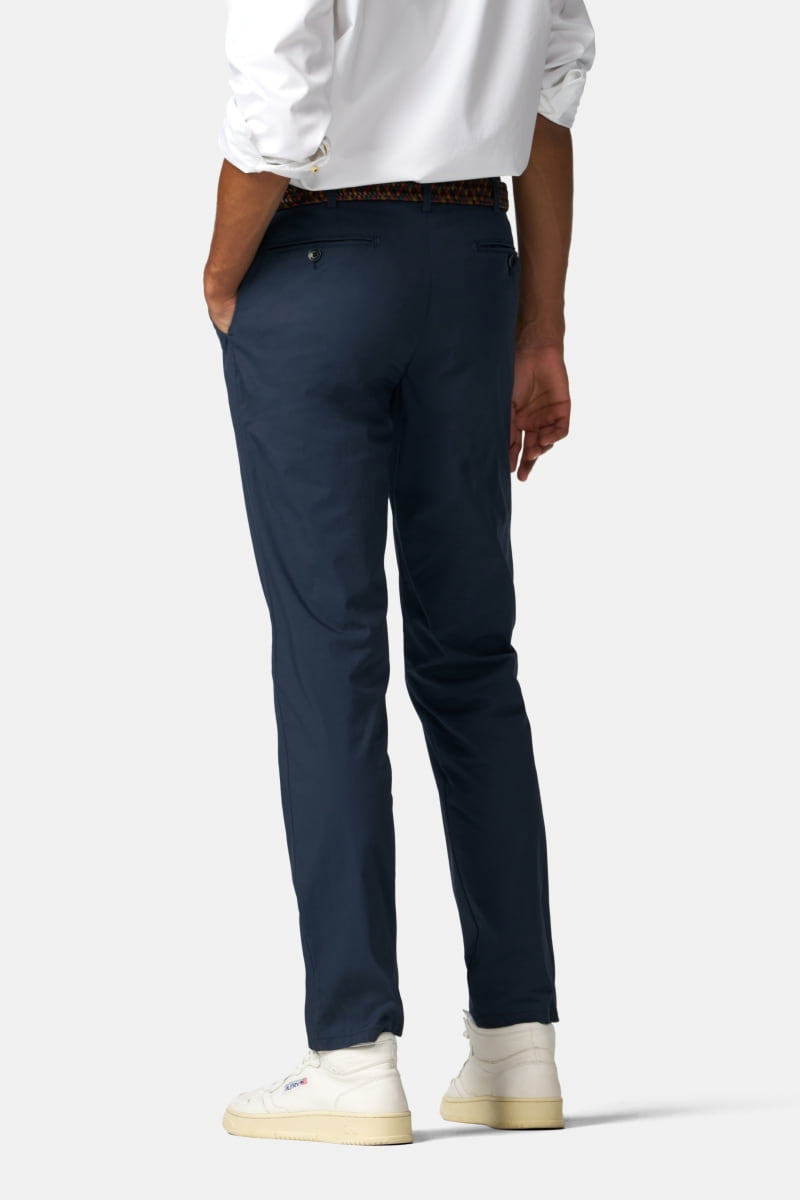 Image for MEYER OSLO COTTON NAVY CHINOS | Meyer Chinos | Morans Menswear