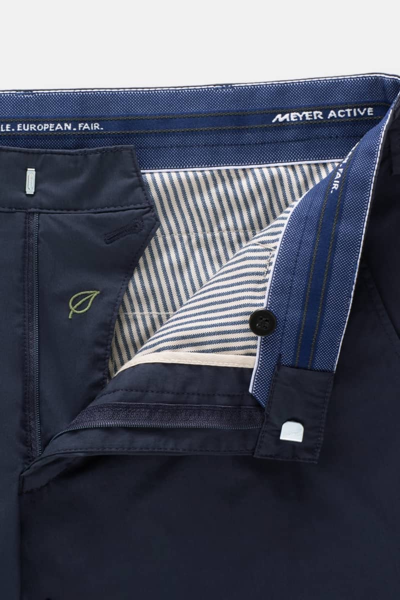 Image for MEYER OSLO COTTON NAVY CHINOS | Meyer Chinos | Morans Menswear