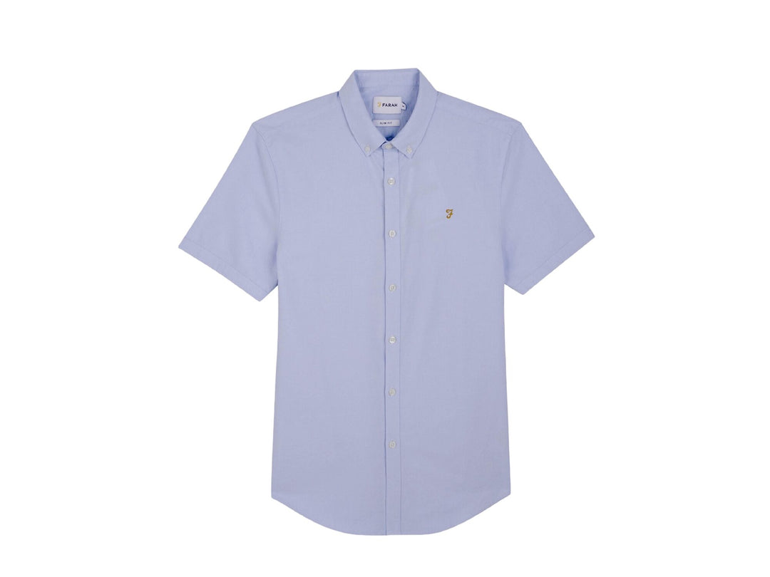 Image for FARAH SS BLUE BREWER SHIRT | Farah | Morans Menswear