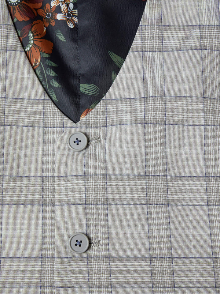 Image for SPIN JADEN GREY CHECK WAISTCOT | Spin | Morans Menswear