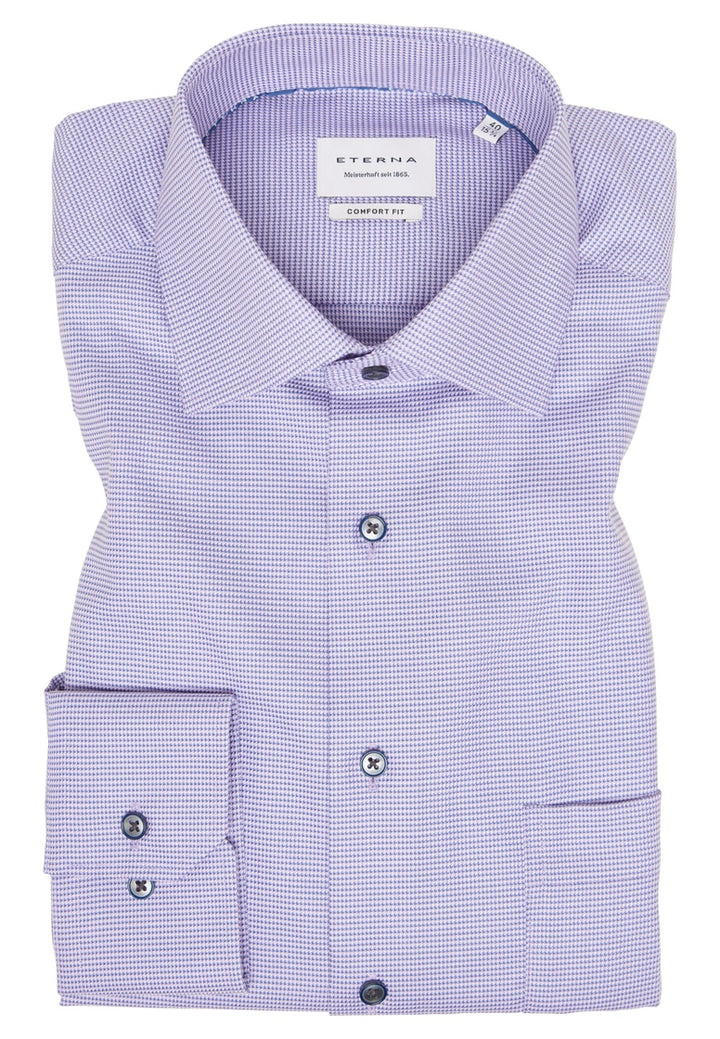 Image for ETERNA   NON IRON LICAC CHECK SHIRT | Eterna | Morans Menswear