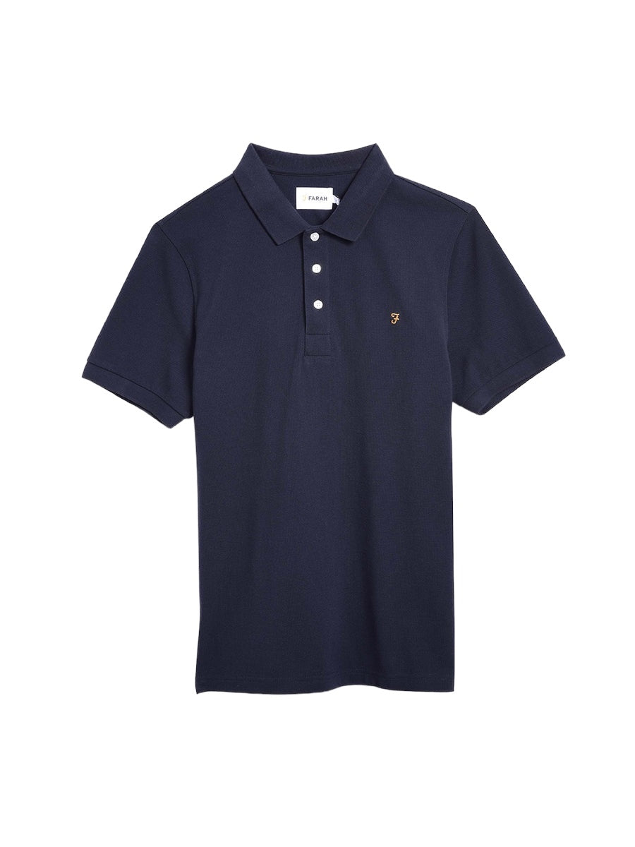 Image for FARAH BLANES SS NAVY  POLO | Farah | Morans Menswear