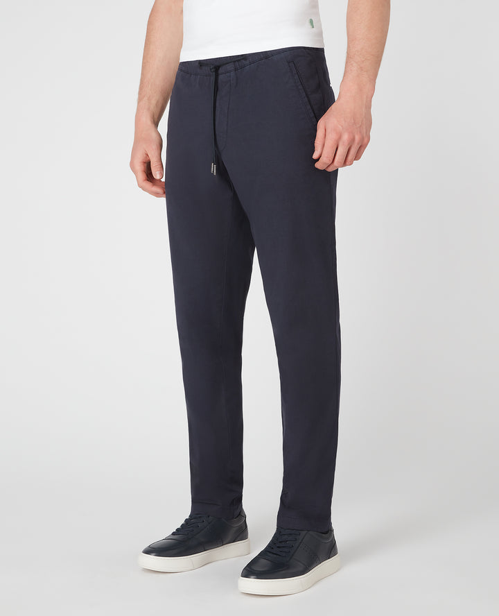 Image for REMUS ELLIS LINEN/COTTON DRAW STRING CHINOS | Remus Uomo | Morans Menswear
