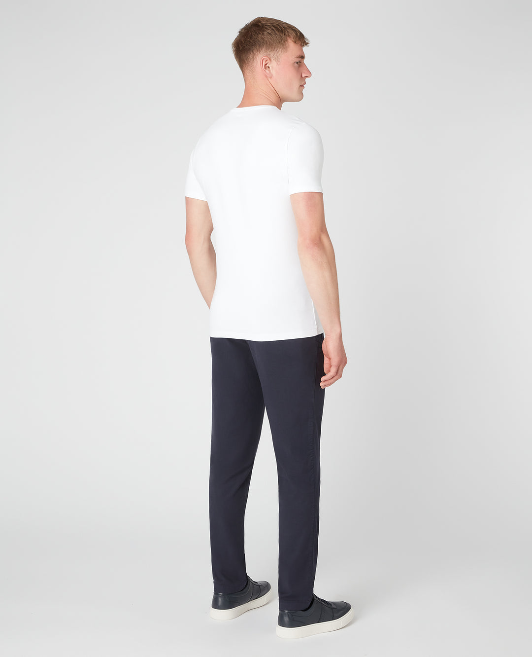 Image for REMUS ELLIS LINEN/COTTON DRAW STRING CHINOS | Remus Uomo | Morans Menswear