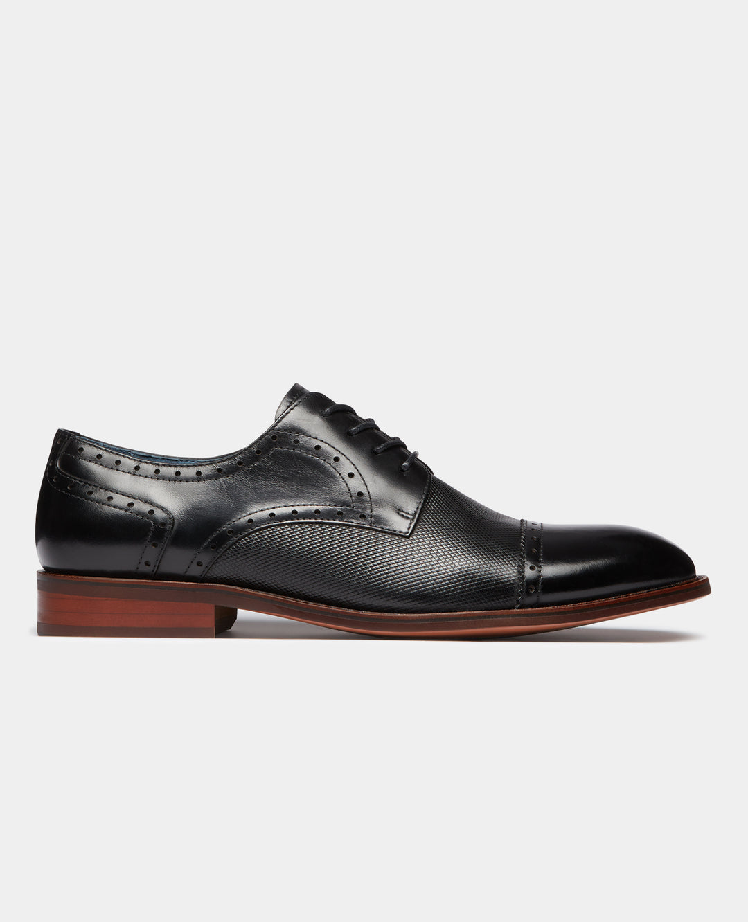 Image for REMUS MASSI BLACK LEATHER SHOE | Remus Uomo | Morans Menswear