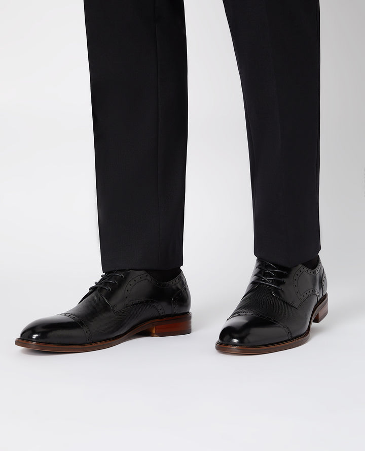 Image for REMUS MASSI BLACK LEATHER SHOE | Remus Uomo | Morans Menswear
