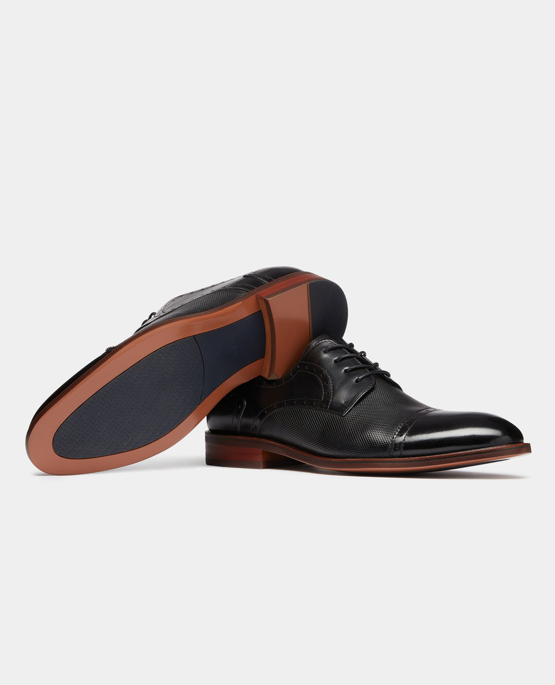 Image for REMUS MASSI BLACK LEATHER SHOE | Remus Uomo | Morans Menswear