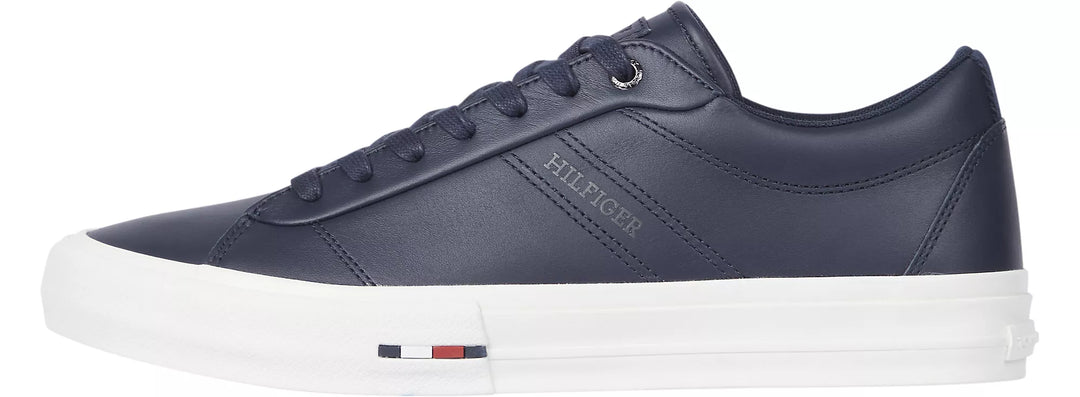 Image for TOMMY HILFIGER VULC STREET LOW LEATHER TRAINERS | Tommy Hilfiger FOOTWEAR | Morans Menswear