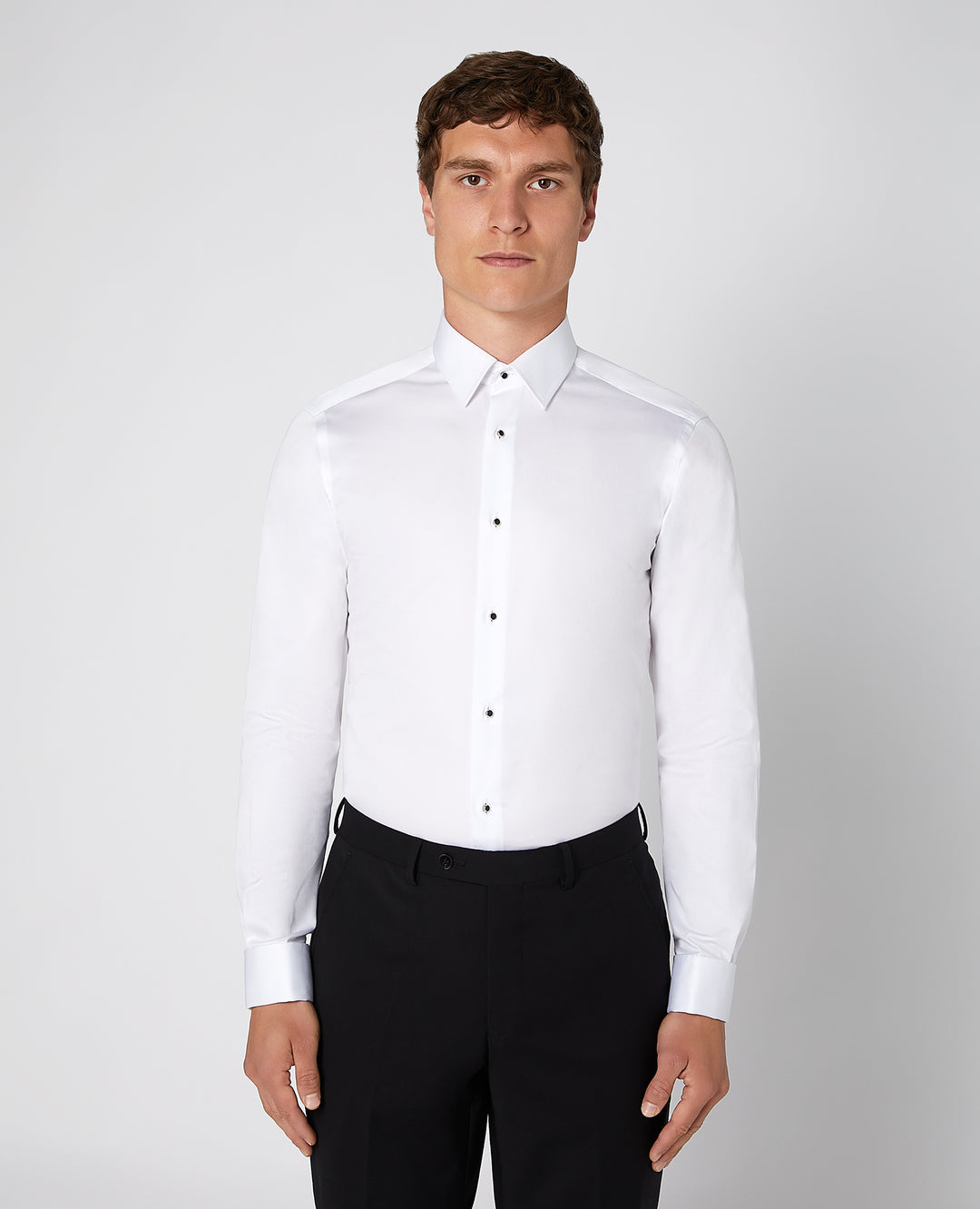 Image for REMUS WHITE DOUBLE CUFF SHIRT | Remus Uomo | Morans Menswear