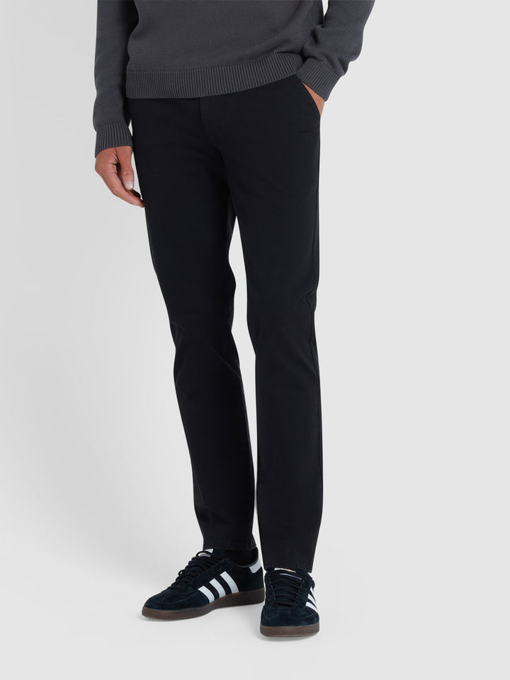 Image for FARAH ELM TWILL BLACK CHINOS | Farah | Morans Menswear