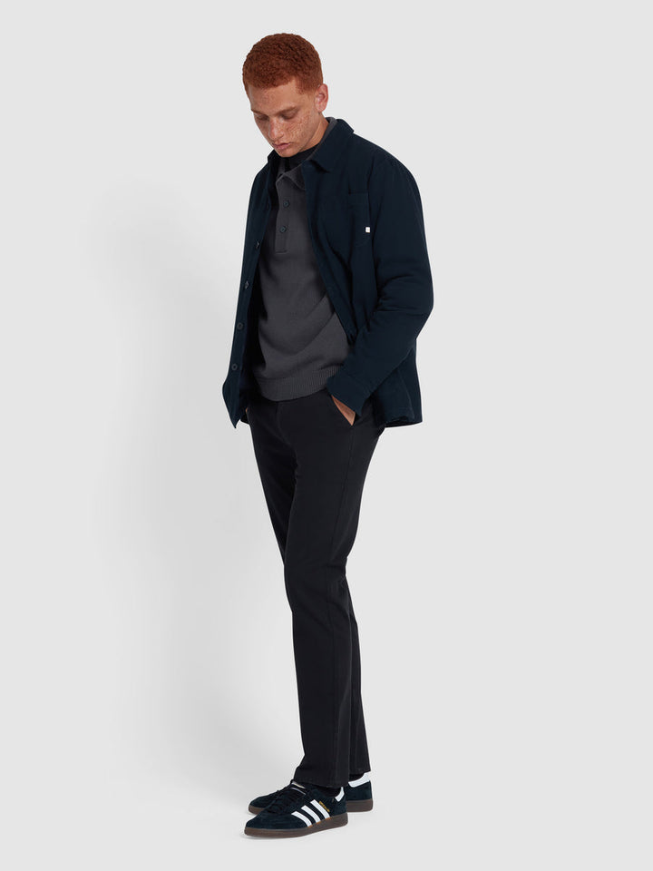 Image for FARAH ELM TWILL BLACK CHINOS | Farah | Morans Menswear