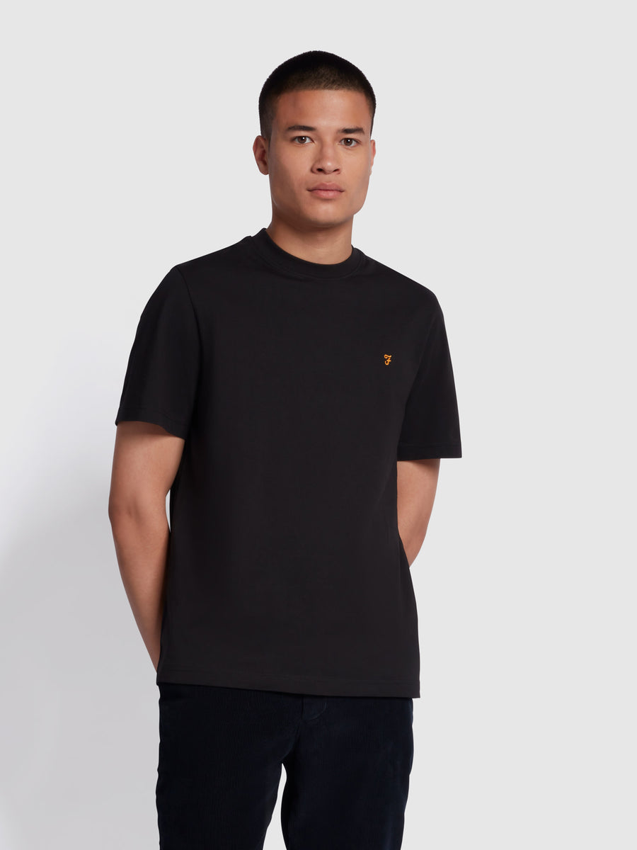 Image for FARAH DANNY REG SS BLACK TEE | Farah | Morans Menswear