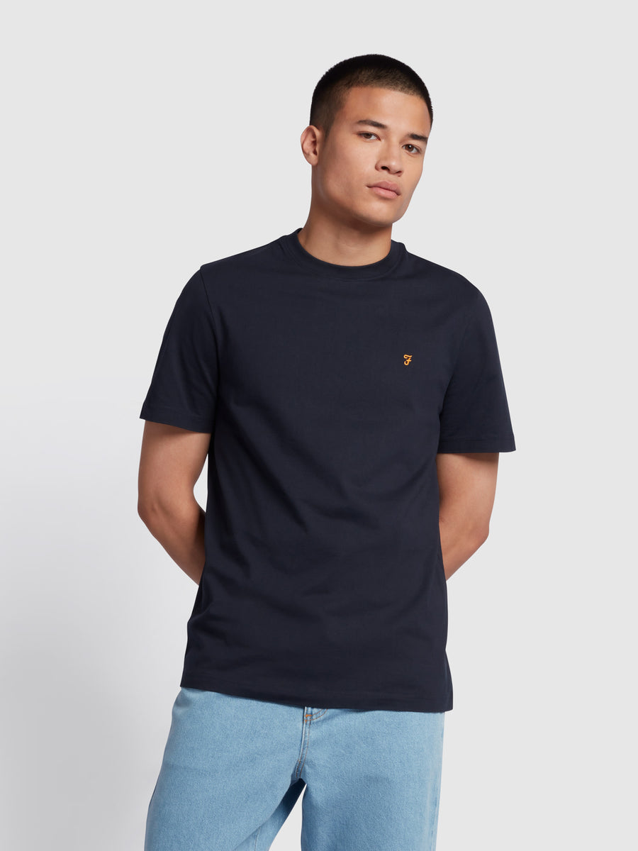 Image for FARAH DANNY REG SS NAVY TEE | Farah | Morans Menswear