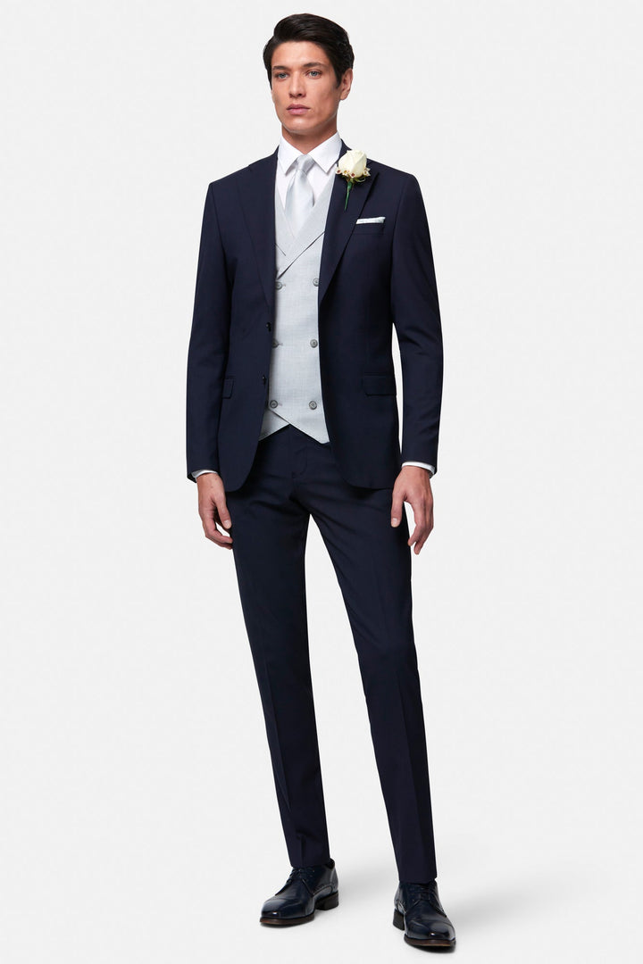 Image for BENETTI ALBERT SILVER WAISTCOAT | Benetti | Morans Menswear