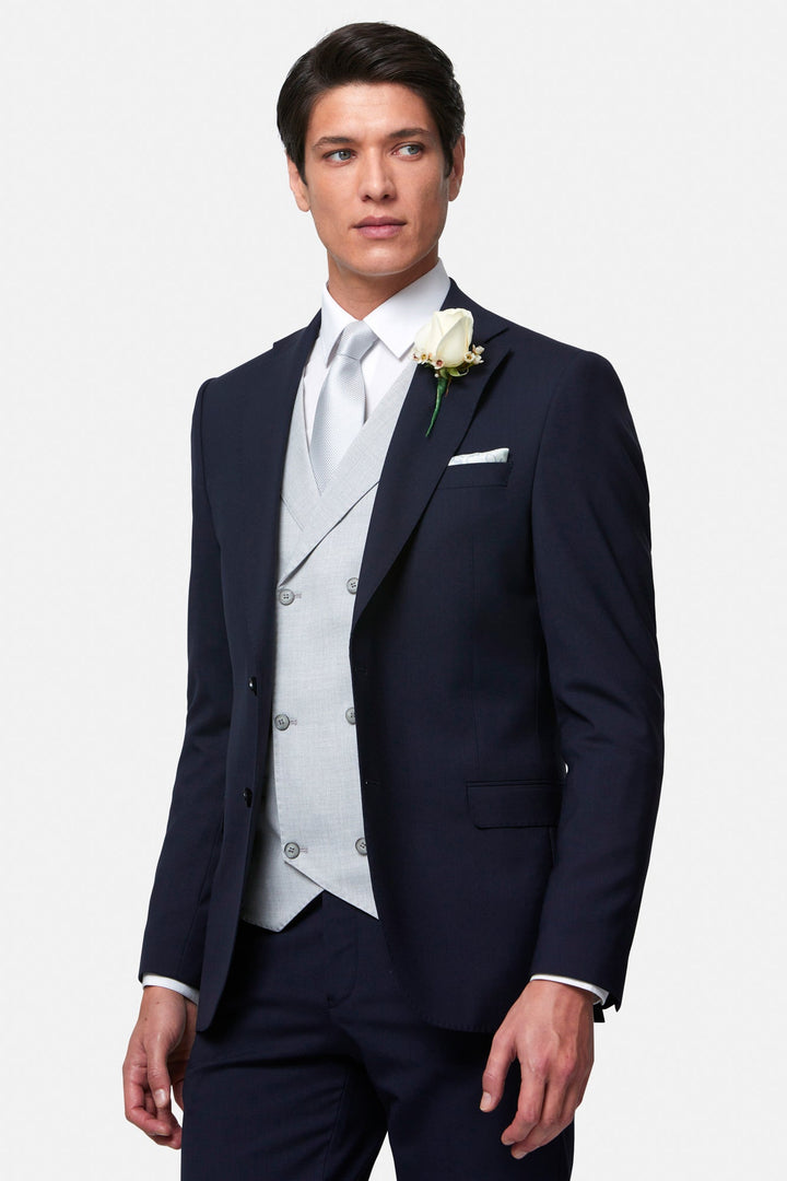 Image for BENETTI ALBERT SILVER WAISTCOAT | Benetti | Morans Menswear
