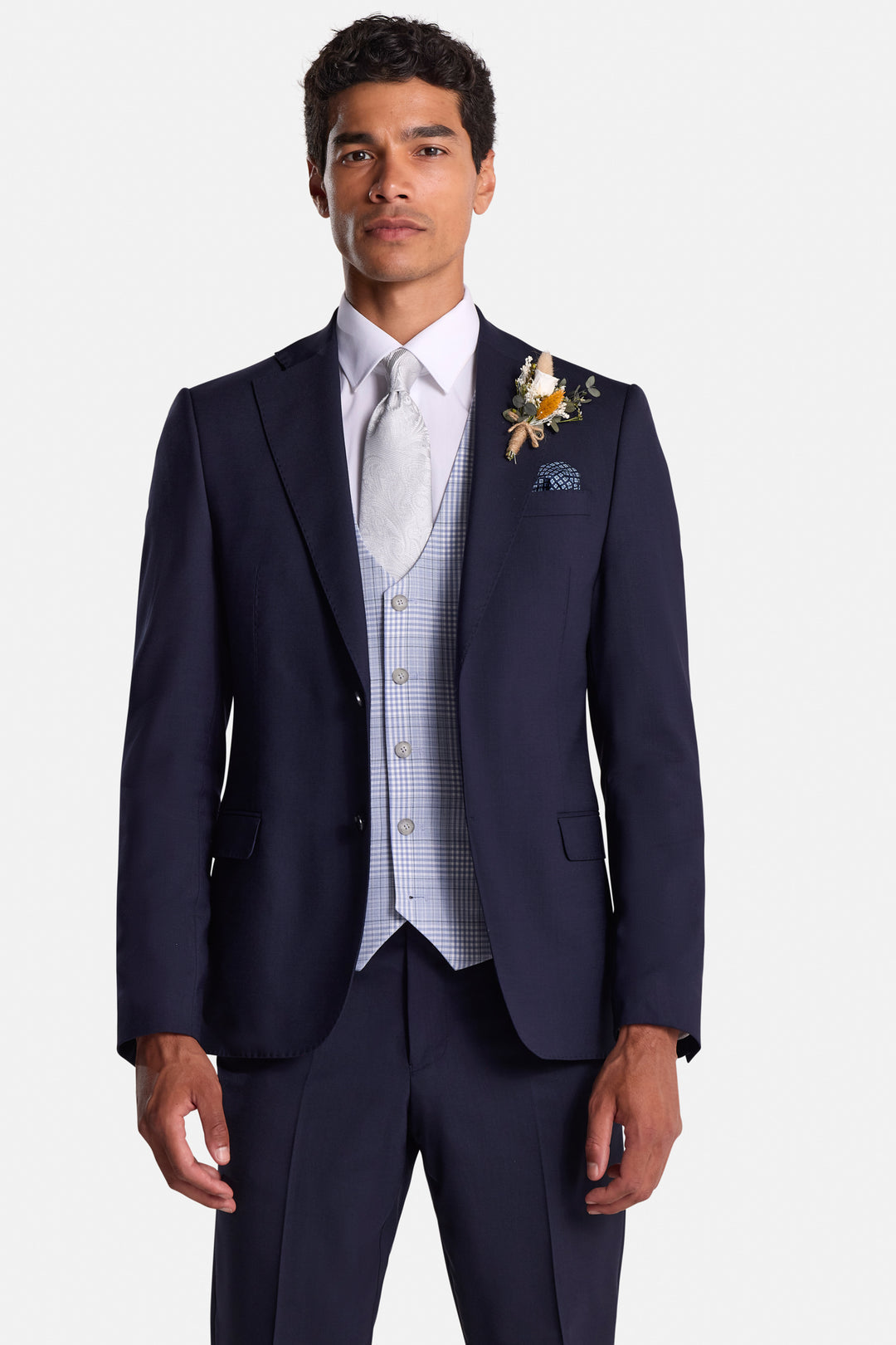 Image for BENETTI JEFF BLUE WAITCOAT | Benetti | Morans Menswear