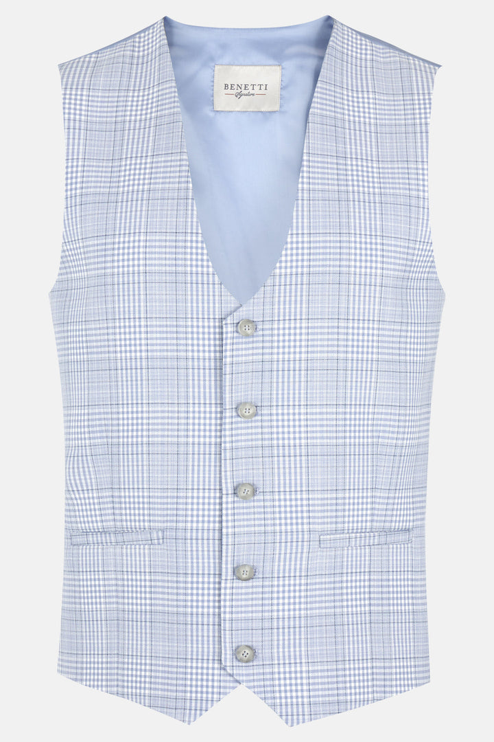 Image for BENETTI JEFF BLUE WAITCOAT | Benetti | Morans Menswear