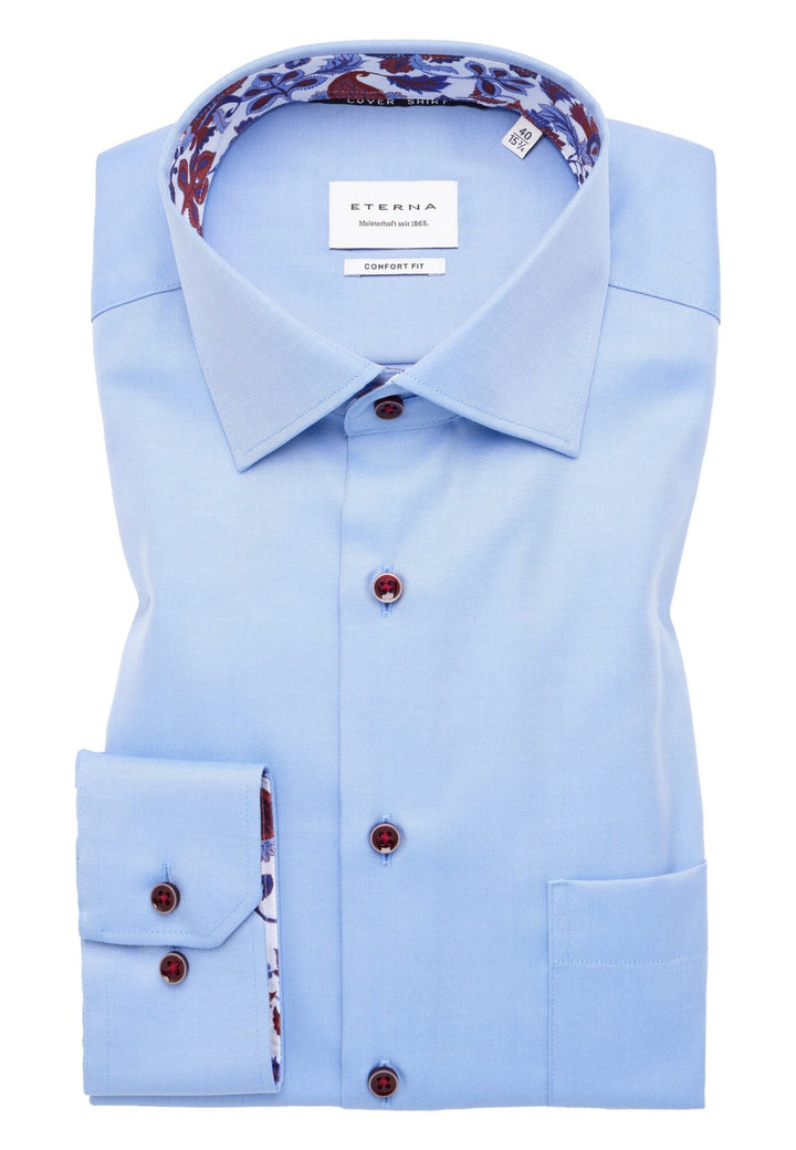 Image for ETERNA BLUE REGULAR FIT SHIRT | Eterna | Morans Menswear
